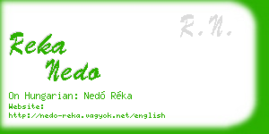 reka nedo business card