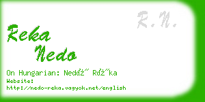 reka nedo business card